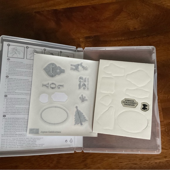 Stampin Up! Joyous Celebrations set of 9 clear mount stamp set - Picture 5 of 5